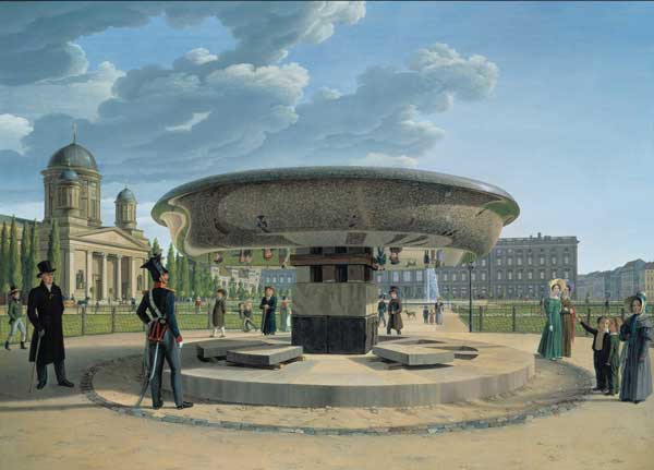 Эрдман Хуммель, «Берлин, гранитная чаша в Люстгартене», 1831