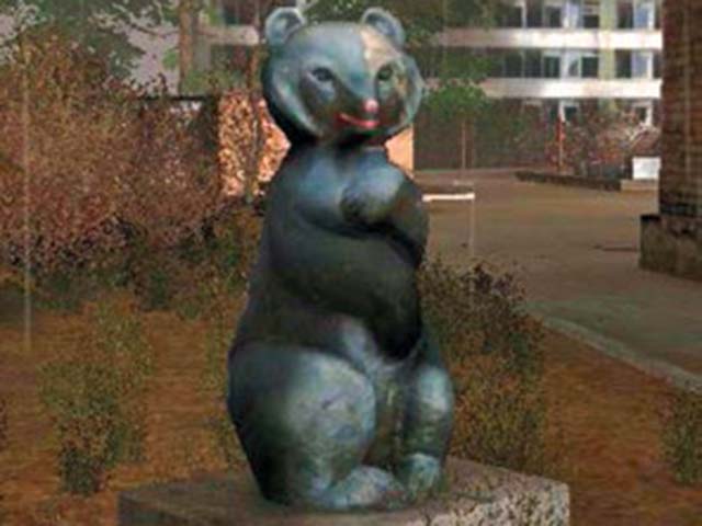 Bear Sculpture in Pripyat
