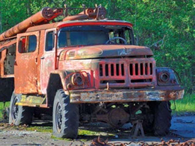 Fire Trucks in Chernobyl