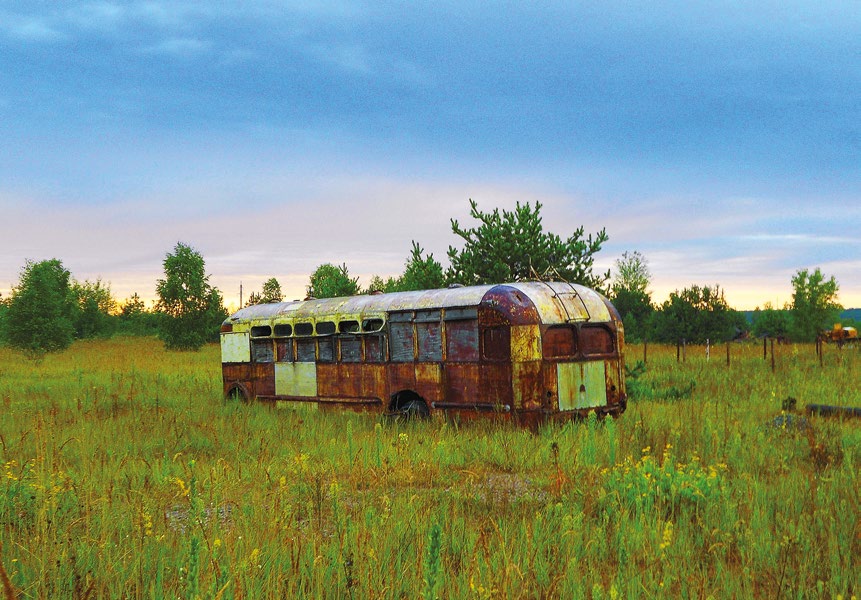 Trolleybus in Chernobyl