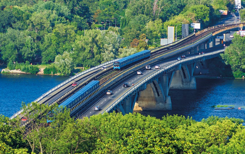 Metro Bridge in Kyiv 2