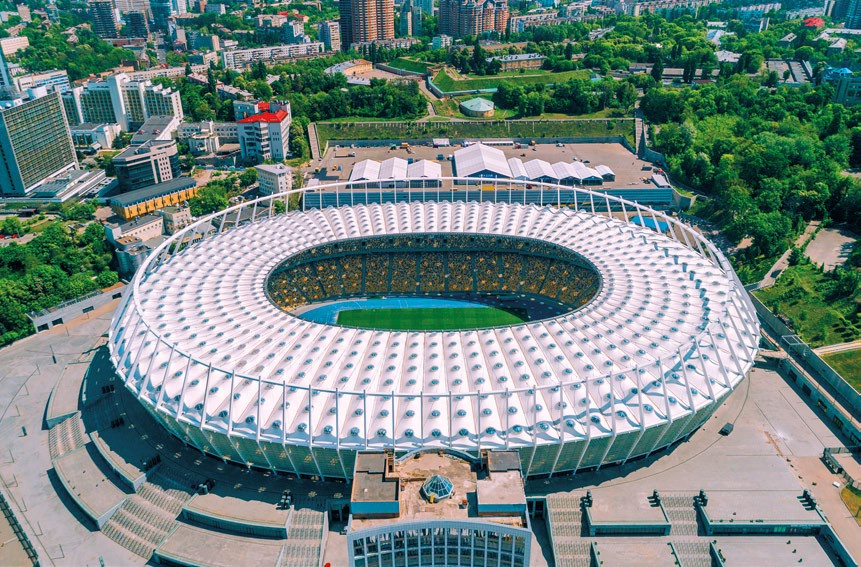 Olympic Stadium in Kyiv
